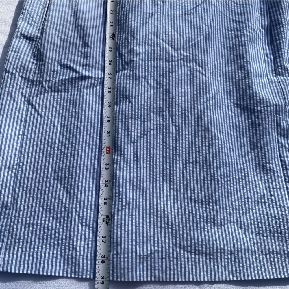 Anne Klein Blue and White Striped Dress knee length size 12 - Picture 7 of 12